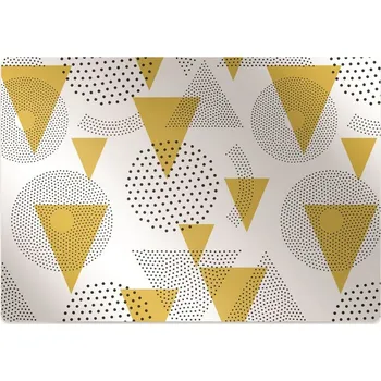 Podložka pod nábytek Podložka pod kolečkovou židli Kruhy a trojúhelníky