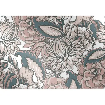 Podložka pod nábytek Podložka pod kancelářskou židli růžové květy