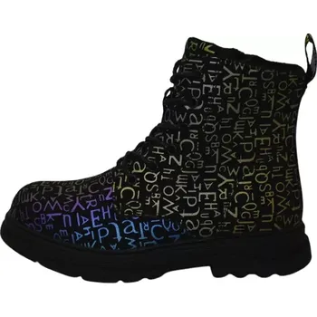 Dívčí zimní obuv Obuv dětská zimní SLOBBY 162-2132-A1 černá,písmenka (Dětská zimní obuv )