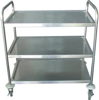 TOMGAST | Vozík servírovací rozebíratelný, 3 police (Tomgast Vozík servírovací demontovaný, 3 police, nerez)