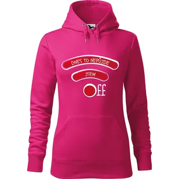 Pánská mikina Dámská mikina Jsem OFF Velikost (žena): L, Vyberte barvu: Purpurová