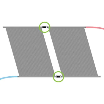 Ohřev bazénu Sada pro připojení dalšího panelu (d50)