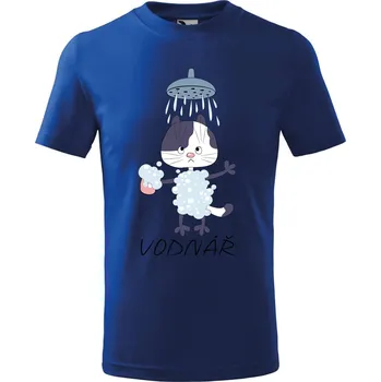 Dětské tričko Zvěrokruh kočky Vodnář Velikost: 146/10 let, Barva trička: Královsky modrá