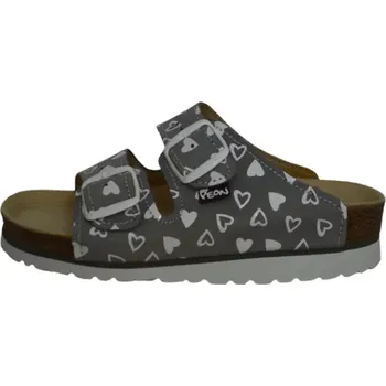 Dámské pantofle Obuv dámská PEON PE/125K-6S šedá,srdíčka (Dámské domácí pantofle)