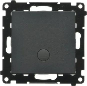 vypínač Vypínač Simon 55 č.7 LED bez piktogramu modul černá matná