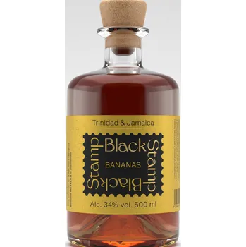 Rum Black Stamp Bananas 34% 0,5l (holá láhev)