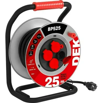 Kabel prodlužovací neoprenový na bubnu DEK BP525 25 m 2,5 mm2 IP 44
