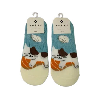 Dámské ponožky Moraj PL Nízké ponožky na chodidlo Ťapky MORAJ Barva: Modrá, Velikost: 35-38