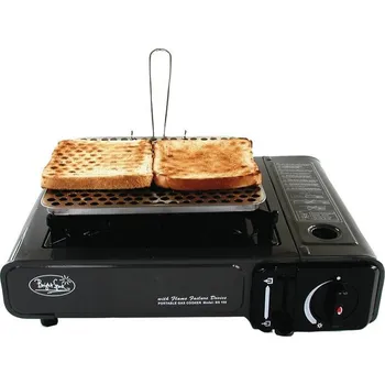 Turistický vařič Toustovací nástavec pro kartušové vařiče, vyrobený z nerezové oceli (20x20cm (centimetry))