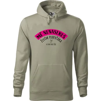 Pánská mikina Pánská mikina s potiskem Mě nenasereš Velikost (muž): S, Vyberte barvu: Světlá khaki