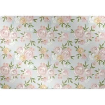 Podložka pod nábytek Podložka pod kolečkovou židli akvarel květiny