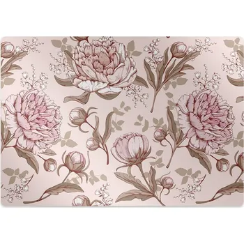 Podložka pod nábytek Ochranná podložka pod židli růžové pivoňky