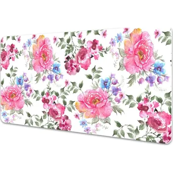 Stolní podložka Velká ochranná podložka na stůl Růžové květy