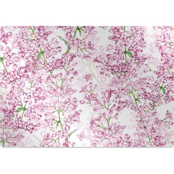 Podložka pod nábytek Ochranná podložka pod židli fialové květy