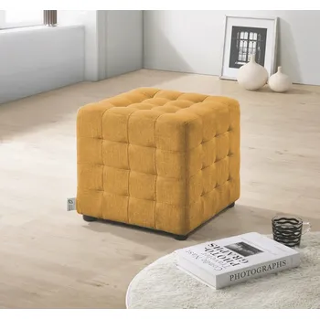 Taburet Taburet CUBIX II žlutá látka
