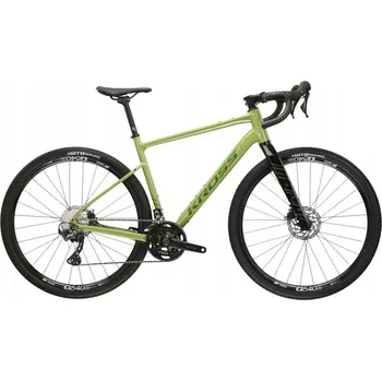 Silniční kolo Gravel kolo Kross Esker 6.0, rám 20 palců, kola 28", zelené