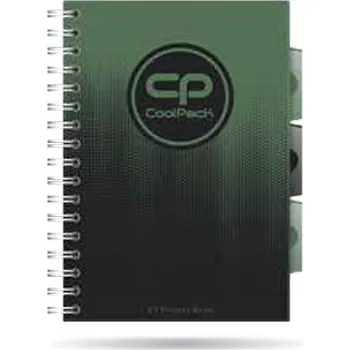 Sešit Sešit A5 s mřížkou CoolPack zelený polotvrdý 100 listů