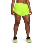 Dámské sportovní kraťasy Under Armour FLY BY 3IN SHORTS W žluté 1382438-731 - L | UK 10,5 | US 11,5