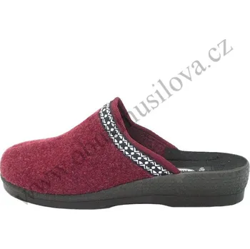Dámská zdravotní obuv Obuv ROGALLO 3380/000 bordo (Obuv domácí dámská)