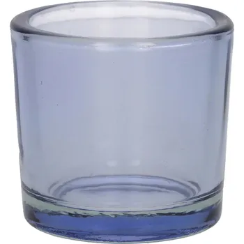 Svícen DUIF Skleněný svícen na čajovou svíčku ESPEN 6cm lila