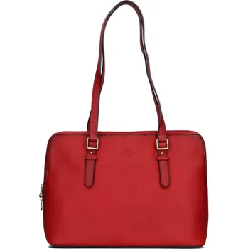 Kabelka Elegantní dámská kožená kabelka Katana Wella - červená