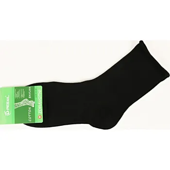 Dámské ponožky PESAIL Dámské bavlněné zdravotní ponožky černé LW10 Velikost: 35 - 38