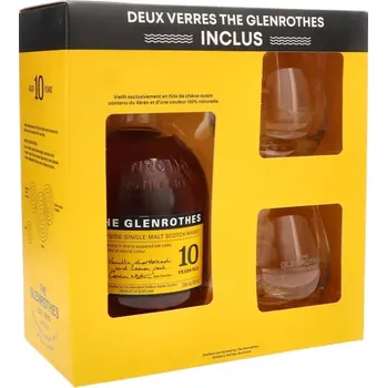 Whisky Glenrothes 10yo + 2 skla 40% 0,7l (dárkové balení 2 sklenice)