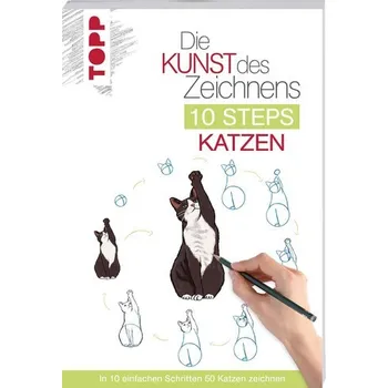 Encyklopedie Die Kunst des Zeichnens 10 Steps - Katzen - Lecouffe, Justine