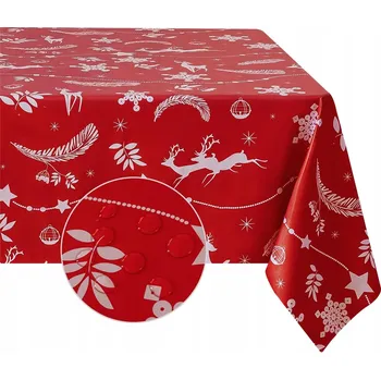 ubrus Vánoční ubrus Vodotěsný Omyvatelný Vánoce 80x80cm Sobi