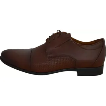 Pánské polobotky Obuv pánská společenská M23100 hnědá (Pánská společenská obuv)