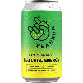 Limonáda Yeahrba Minty Ananas - 330 ml