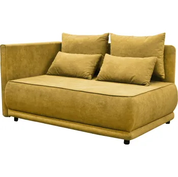 Obývací stěna Rozkládací pohovka, hořčicová, levá, LIAMI