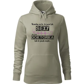 Pánská mikina Dámská mikina Sexy doktorka Velikost (žena): S, Vyberte barvu: Světlá khaki