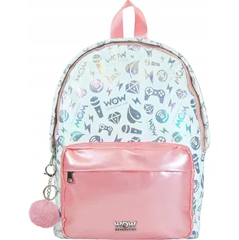 Školní batoh Jednokomorový ŠKOLNÍ BATOH 40 cm pro děti WOW, Kids MALÝ ŠKOLNÍ BATOH růžový
