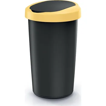 Odpadkový koš Odpadkový koš COMPACTO FLAS 50 L černý/světle žlutý