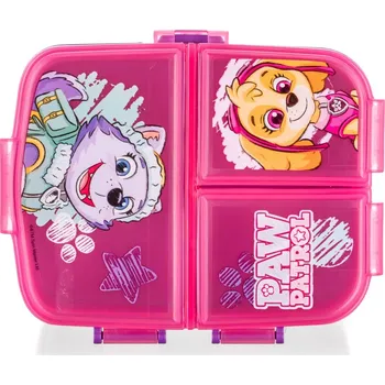 Svačinový box Vetro-plus Box svačinový dělený PATROLA Girl 17,5 x 13 cm, růžová
