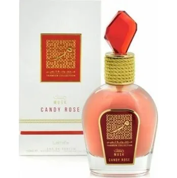 Dámský parfém Yves Saint Laurent Lattafa Musk Candy Rose, Parfemovana voda 100ml (Alternativa vône Yves Saint Laurent Mon Paris) Pre ženy Parfumovaná voda