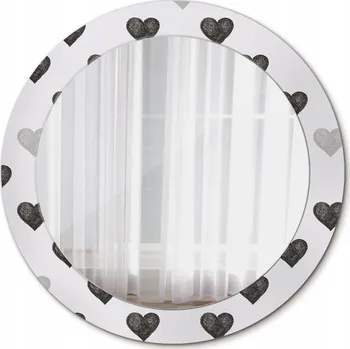 Zrcadlo Skleněné závěsné zrcadlo Abstraktní srdce 70 cm
