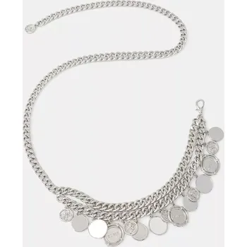 Opasek Pásek Guess dámský, stříbrná barva, BW9219 P5220 BW9219.P5220 SLV, vel. M