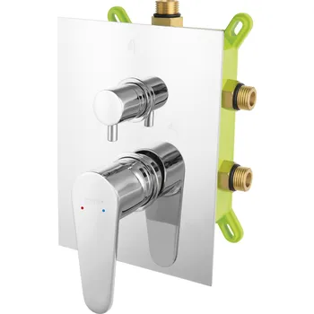 Vodovodní baterie Podomítková sprchová baterie Ferro Algeo, stříbrná