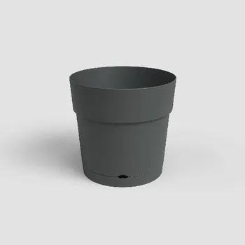 Květináč Květináč CAPRI, se zásob. na vodu, 40cm, plast, tm.šedá|ANTHRACITE|Artevasi
