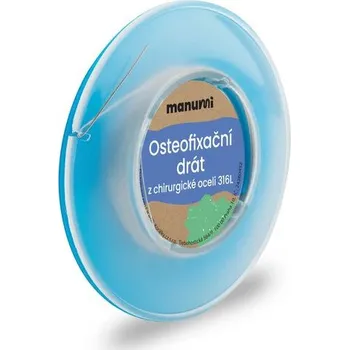 Materiál na výrobu šperku Manumi Osteofixační drát z chirurgické oceli 316L měkký 0,6 mm/5m
