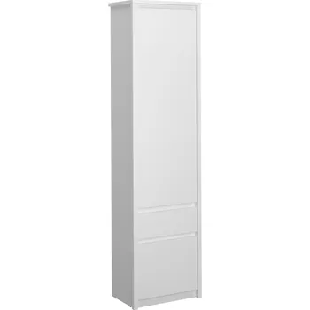 Postel Regál 2D1S, bílá, ERODIN