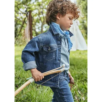 Chlapecká bunda Chlapecká riflová bunda modrá Mayoral 3421 Velikost: 7 let (122 cm)