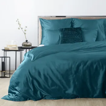 Povlečení SATÉNOVÉ POVLEČENÍ DINA 200X220 CM, 2 KS 70X80 CM TYRKYSOVÉ