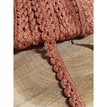 Krajka Prýmek šíře 11 mm barva rezavá