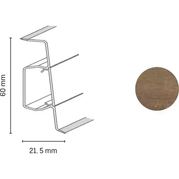 soklová lišta Lišta soklová SLK 60 Q Döllken, 3044 - 2,5m (Elektrikářská podlahová lišta Döllken SLK60 Q lišta 5116552 3044)