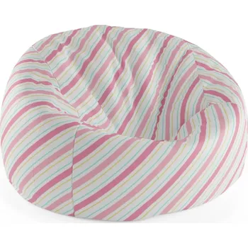 Sedací pytel Sablio Sedací vak Cocoon Čtyřbarevné pruhy - 75 x 45 x 35 cm