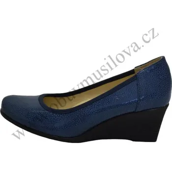 Dámské tenisky Obuv HUJO J3989 granat (Dámská kožená obuv na klínku)