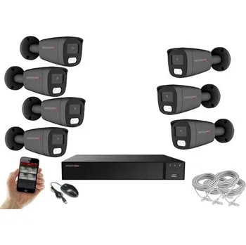 Kompletní kamerový systém Monitorrs Security AI Hybrid light IP 7 kamerový set 5 Mpix GTube (6144K7) (Monitorrs Security)
